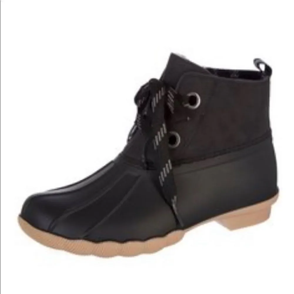 DEPT 222 Women’s Black Daisy Duck Boots
